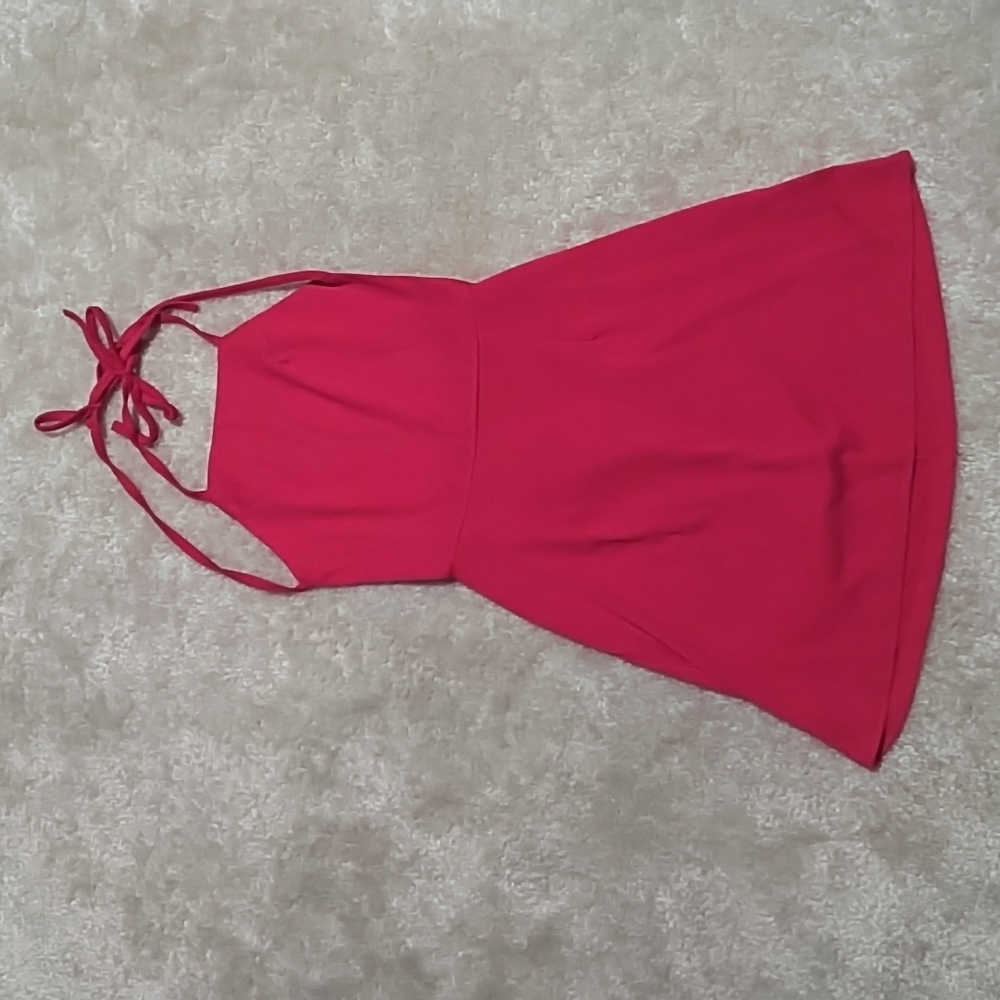Zaful - small red mini dress, backless